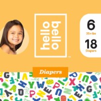 Hello Bello - Diapr Alph Sp Sz6 Ovr35lb - EA of 1-18 CT