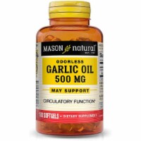 Mason Naturals - Garlic Oil 500mg Odorless - 1 Each - 100 SGEL
