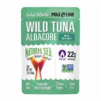 Natural Sea Wild Albacore Tuna Pouch, Salted, Solid White - Case of 12 - 3 oz.