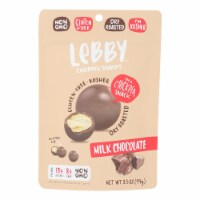 Lebby Snacks - Chickpea Snacks Milk Chocolate - Case of 6 - 3.5 oz.