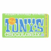 Tony's Chocolonely - Bar Chocolate Dk Almond Sea Salt 51% - Case of 15 - 6.35 oz.