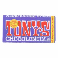 Tony's Chocolonely - Bar Chocolate Dk Pretzl Toffee - Case of 15 - 6.35 oz.