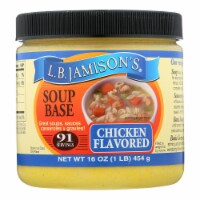 Jamison Soup Base - Chicken - Case of 6 - 16 fl oz.