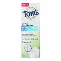 Rapid Relief Sensitive Toothpaste - Fresh Mint Fluoride-Free - Case of 6 - 4 oz.