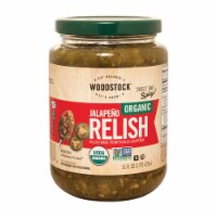 Woodstock Organic Jalapeo Relish - Case of 6 - 16 oz.