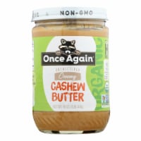 Once Again - Cashew Butter - Case of 6-16 oz.