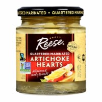 Reese Marinated Artichoke Hearts - Quartered - Case of 12 - 7.5 oz.