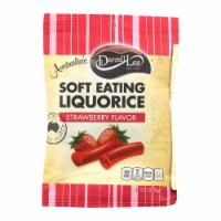 Darrell Soft Eating Liquorice - Strawberry - Case of 8 - 7 oz.