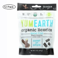 Yumearth Organics Licorice - Organic - Black - Soft - Case of 12 - 5 oz.