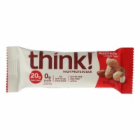 Think Products Thin Bar - Chunky Peanut Butter - 1 Case of 10 Bars - 2.1 oz.