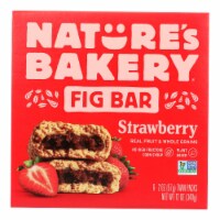 Nature's Bakery Stone Ground Whole Wheat Fig Bar - Strawberry - Case of 6 - 2 oz.