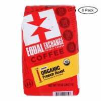 Equal Exchange Organic Drip Coffee - French Roast - Case of 6 - 10 oz.