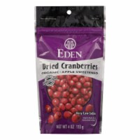 Eden Foods Eden Organic Dried Cranberries Apple Sweetened - Case of 15 - 4 oz.