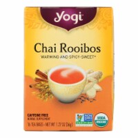 Yogi Organic Herbal Tea Caffeine Free Chai Rooibos - 16 Tea Bags - Case Of 6 Perspective: Main
