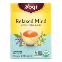 Yogi Relaxed Mind Herbal Tea Caffeine Free - 16 Tea Bags - Case of 6
