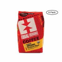 Equal Exchange Organic Whole Bean Coffee - Breakfast Blend - Case of 6 - 12 oz.