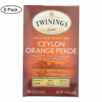 Twinings Tea Black Tea - Ceylon Orange Pekoe - Case of 6 - 20 Bags