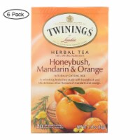 Twinings Tea Herbal Tea - Honeybush Mandarin and Orange - Case of 6 - 20 Bags