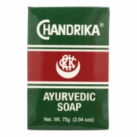 Chandrika Soap Ayurvedic Herbal and Vegetable Oil Soap - 2.64 oz - Case of 10