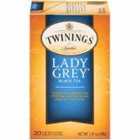 Twinings Tea Black Tea - Lady Grey - Case of 6 - 20 Bags