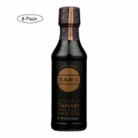 San - J Tamari Soy Sauce - Organic - Case of 6 - 10 Fl oz.