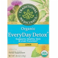 Traditional Medicinals Lemon EveryDay Detox Herbal Tea - 16 Tea Bags - Case of 6