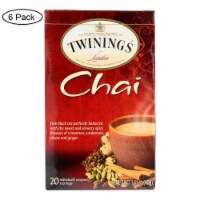 Twinings Tea Chai - Case of 6 - 20 Bags