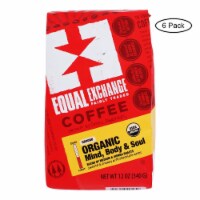 Equal Exchange Organic Drip Coffee - Mind Body and Soul - Case of 6 - 12 oz.