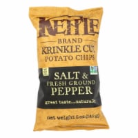 Kettle Brand Salt and Fresh Ground Pepper Krinkle Cut Potato Chips
