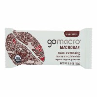 Gomacro Bar - Organic - Mocha - Chocolate Chip - Case of 12 - 2.3 oz.