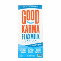 Good Karma Flax Milk - Protein - Vanilla - Case of 6 - 32 fl oz.