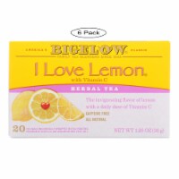 Bigelow Tea I Love Lemon Herb Tea - Case of 6 - 20 BAG