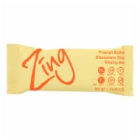Zing Bars - Nutrition Bar - Peanut Butter Chocolate Chip - 1.76 oz Bars - Case of 12