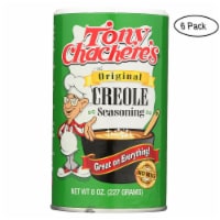 Tony Chachere's Seasoning - Creole - Case of 6 - 8 oz.