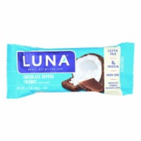 Clif Bar Luna Bar - Organic Chocolate Dipped Coconut - Case of 15 - 1.69 oz.