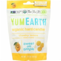 YumEarth Organics Organic Lemon Drops - Cheeky Lemon - 3.3 oz - Case of 6