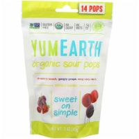 Yummy Earth Organic Super Sour Standup Lollipops - 3 oz - Case of 6