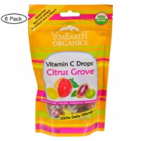 Yummy Earth Organic Vitamin C Drops - Citrus Grove - Case of 6 - 3.3 oz.