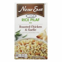 Near East Rice Pilaf Mix - Chicken and Garlic - Case of 12 - 6.3 oz.