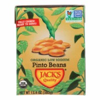 Jack's Quality Organic Low Sodium Pinto Beans - Case of 8 - 13.4 oz.