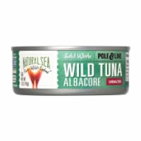 Natural Sea Wild Albacore Tuna, Unsalted, Solid White - Case of 12 - 5 oz.