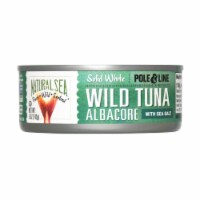 Natural Sea Wild Albacore Tuna, Salted, Solid White - Case of 12 - 5 oz.