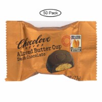 Chocolove Xoxox - Cup - Almond Butter - Dark Chocolate - Case of 50 - .6 oz.