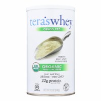 Teras Whey Protein Powder - Whey - Organic - Plain Unsweetened - 12 oz.