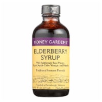 Elderberry Syrup - Apitherapy Raw Honey - Propolis and Elderberries - Cough - 4 oz.