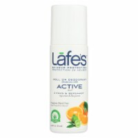 Lafe's Citrus And Bergamot Active Roll-On Deodorant - 1 Each - 2.5 oz.