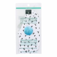 Earth Therapeutics Moisturizing Foot Sock - White with Footprints - 1 Pair