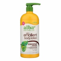 Alba Botanica - Body Lotion - Very Emollient - Coconut Rescue - 32 oz