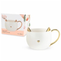 Pinky Up Chloe White Cat Mug