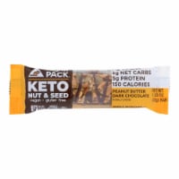 Munk Pack - Keto Nt&sd Peanut Butter Dark Chocolate - Case of 12 - 1.23 oz.
